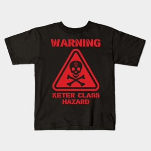 SCP Warning Keter Class Hazard Kids T-Shirt